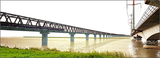 Rendering of the Jamuna Railway Bridge Construction Project (WD2)
