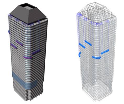 超高層マンションリニューアル工事シミュレーションツールによる工事計画の検討