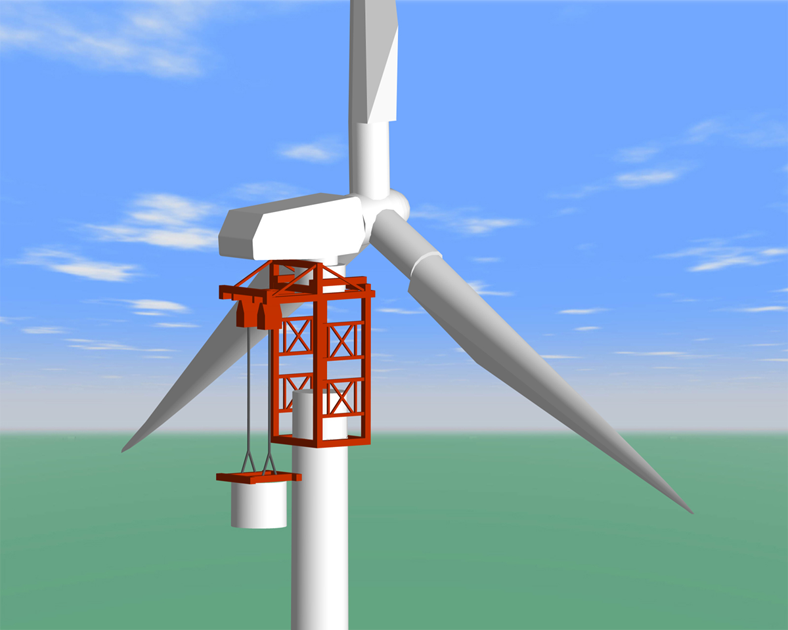 風力発電用200m級タワーと架設用機械の共同開発に着手 ニュースリリース 新着情報 三井住友建設