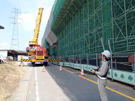 現場での監視状況（上切高架橋）