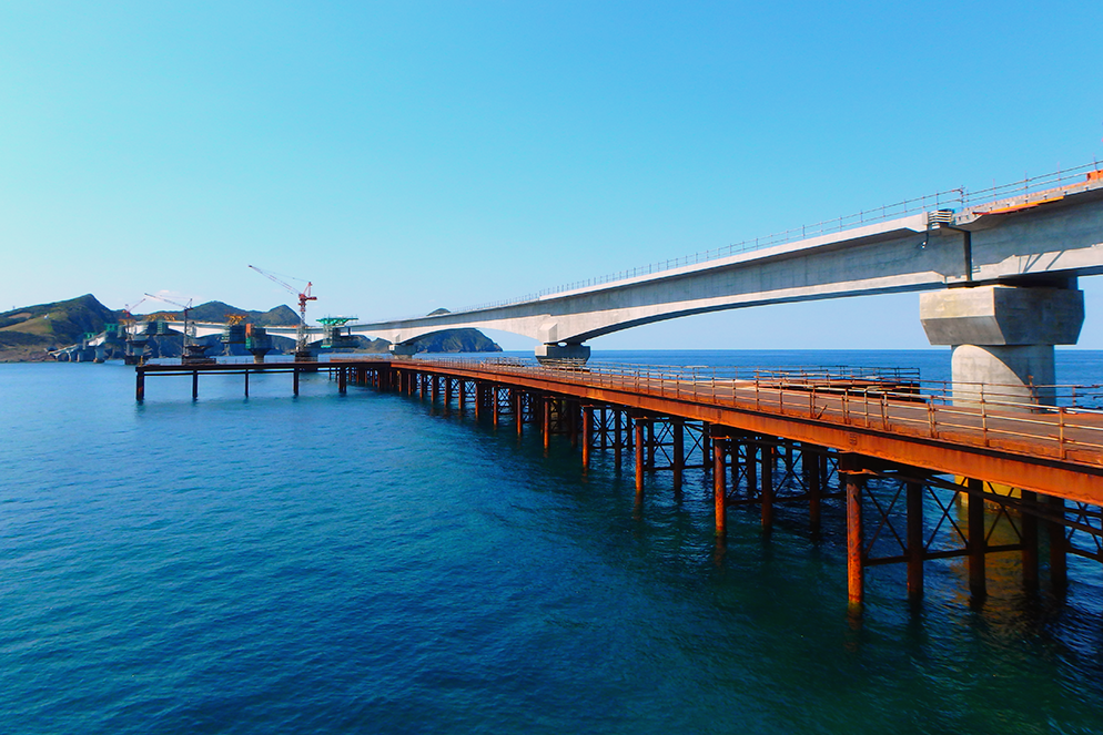 道路整備(交付金)工事 (藺牟田瀬戸架橋第3橋28-1工区) | 道路土工