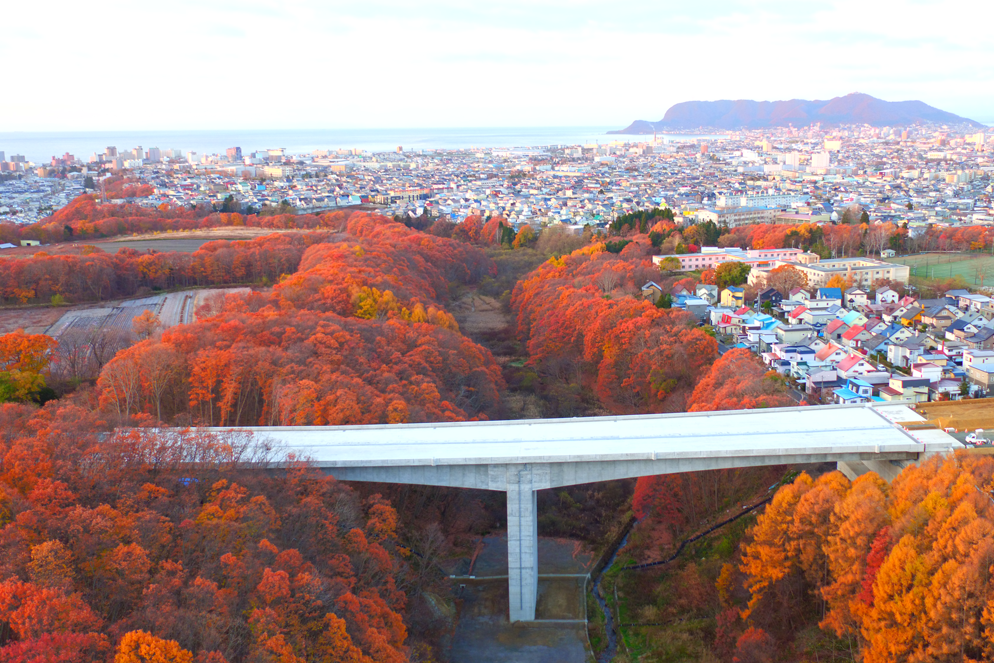 函館新外環状道路 函館市 湯の沢川大橋上部工事 橋梁・PC構造物 施工実績 三井住友建設