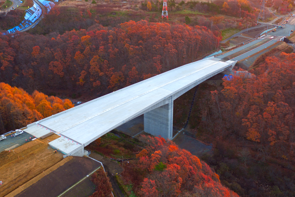 函館新外環状道路 函館市 湯の沢川大橋上部工事 橋梁・PC構造物 施工実績 三井住友建設